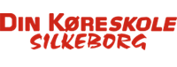 Logo med skrift i rød